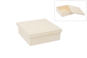 WOODEN BOX 23X23X8CM