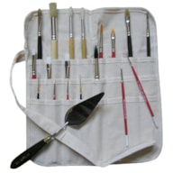 PORTA PINCELES 29 X 32CM ALGODON BLANCO