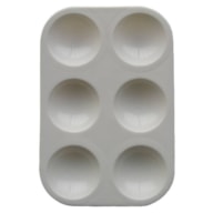 PALETA PLASTICO RECT. 13X8.5CM   6 POÇOS
