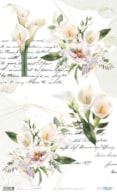 PAPEL ARROZ 54X33CM BEAUTIFUL CALLA LILIES II  PFY-4333