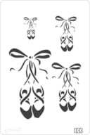 STENCIL 20X30CM  033 SAPATINHOS DANÇA