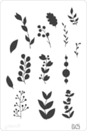 STENCIL 20X30CM  045 FLORAL