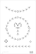 STENCIL 20X30CM  046 FLORAL