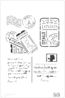 STENCIL 20X30CM  049 SELOS