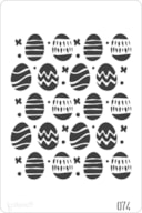 STENCIL 20X30CM  074 EGGS