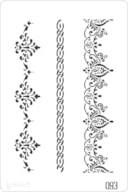 STENCIL 20X30CM  093 FLORAL