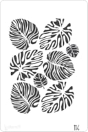 STENCIL 20X30CM  114 TROPICAL