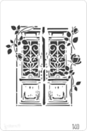 STENCIL 20X30CM  140 PORTAS