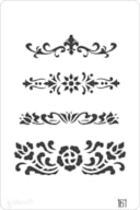 STENCIL 20X30CM  161 ARABESCOS