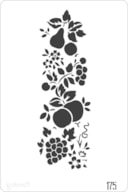 STENCIL 20X30CM  175 FRUTA
