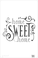 STENCIL 20X30CM  186 HOME SWEET HOME
