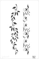 STENCIL 20X30CM  192 FLORAL