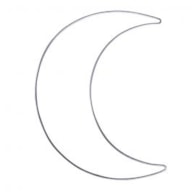 WIRE CRESCENT MOON 19.5X25CM RAYHER