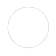 METAL RING COATED WHITE D.40CM RAYHER