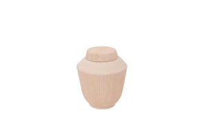 OLLA RAYADA CON TAPA 14X15CM