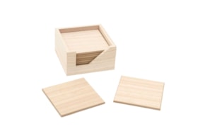 BOX W/ COASTERS 11X11X6CM