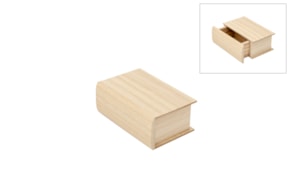 CAIXA LIVRO C/GAVETA 13X8.5X5CM