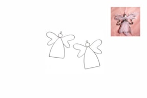 SET 2 WIRE ANGEL 13X12CM RAYHER