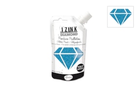 IZINK DIAMOND C/GLITTER 80ML  80821 AZUL CARAIBAS
