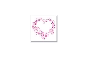 CARIMBO MADEIRA CORAÇAO CAMPESTRE  01547