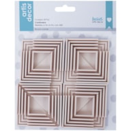 PR * CONJ. 8 CANTOS ROSA  P/CARTONAGEM 6.18X6.18X1CM ARTIS DECOR