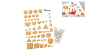 Quilling stencil w/cork plate, 210x150x8mm, div.forms RAYHER