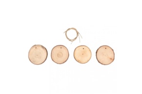 PR * CONJ. 4 RODELAS MADEIRA D. 6.5-7.5CM RAYHER