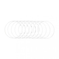 Metal rings coated, 15cm ø, white, box 10pcs RAYHER