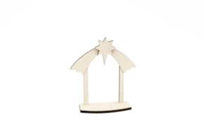 SET 2 CABANAS P/ NACIMIENTO 11.2X5.5X14X0.6CM CHOUPO