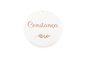 CAÇA SONHOS C/ FOLHA C/ NOME PERSONALIZAVEL D.22X0.3CM MDF B