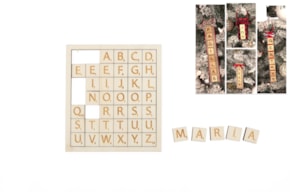 SET 2 SCRABLES 42 LETRAS(2X2CM) 16X17X0.4CM CHOUPO