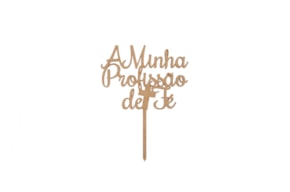 SET 4 ESPETOS A MINHA PROFISSÃO DE FÉ 15.4X20.3X0.3CM MDF