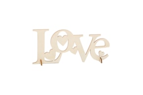 SET 2 PALAVRAS LOVE 20.8X9.3X0.3CM CHOUPO