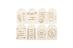 SET 8 APLICAÇÕES AMOR 10X0.3CM CHOUPO