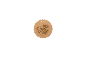 SET 6 APLICACIONES D.7X0.3CM MDF COM PÁJARO