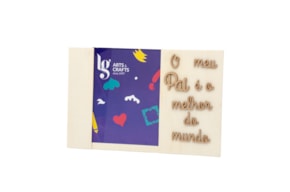 P.FOTO O MEU PAI É O MELHOR DO MUNDO 29.5X19.5X1.2CM