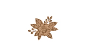 SET 2 JUEGOS 2 FLORES (RENDILHADA+PLANA) 12X11X0.3CM MDF