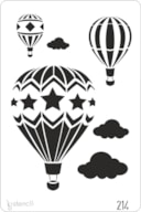 STENCIL 20X30CM 214 BALÃOO AR QUENTE
