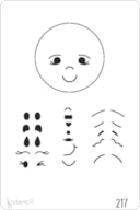 STENCIL 20X30CM 217 SMILE