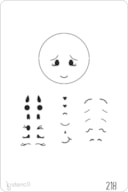 STENCIL 20X30CM 218 SMILE