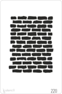 STENCIL 20X30CM 220 MURO