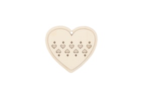 SET 4 APLICACIONES CORAZON 9X8.1X0.3CM CHOUPO