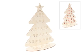 CALENDARIO DO ADVENTO ARVORE ARVORE 30.3X35.3X0.4CM CHOUPO E