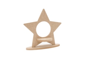 ESTRELA 30.4X29.5X1.2CM MDF C/BASE