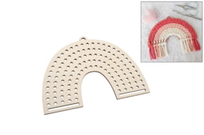 SET 2 ARCO IRIS MACRAME 25X17.6X0.4CM CHOUPO