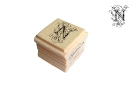 CARIMBO MADEIRA 2.7x2.7cm LETRA N  A-03044