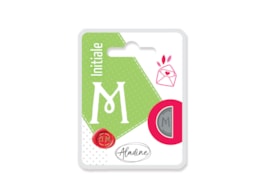 SINETE LATAO D. 1.9CM  71313 LETRA DUPLA M BLISTER