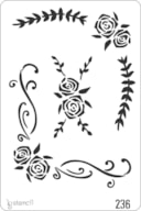 STENCIL 20X30CM 236 ROSAS