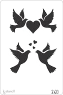 STENCIL 20X30CM 240 POMBAS