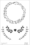 STENCIL 20X30CM 252 COROA DE RAMOS